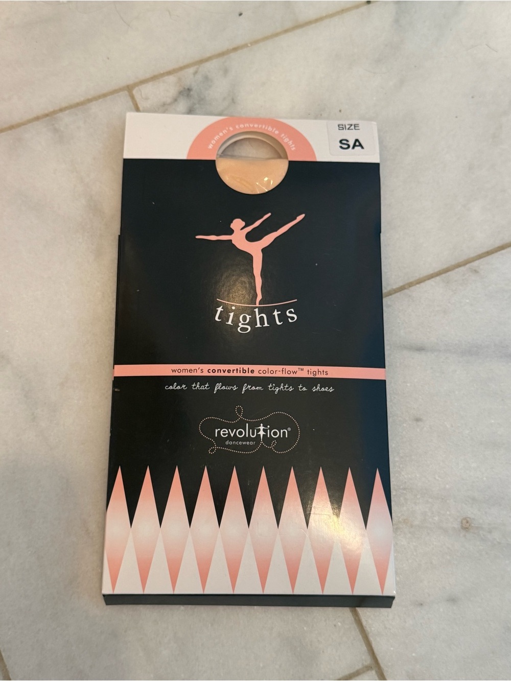 NWT Revolution Dancewear convertible tights (prima pink)